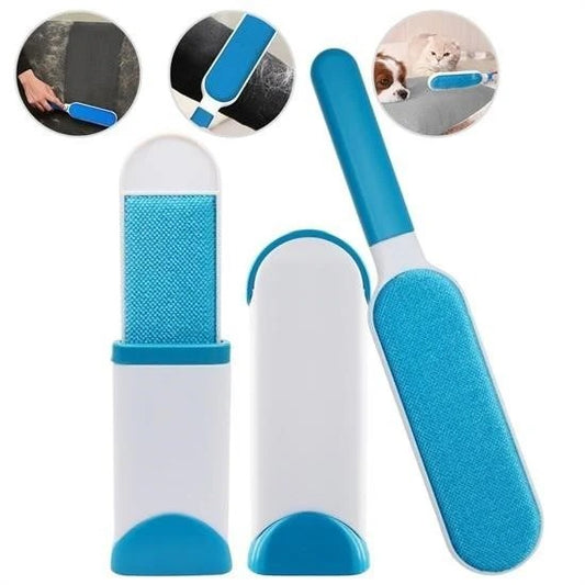 2’li Set Kendi Temizlemeli Tüy Toplayıcı – Kedi & Köpek Tüy Temizleme Fırçası | Pawsola®